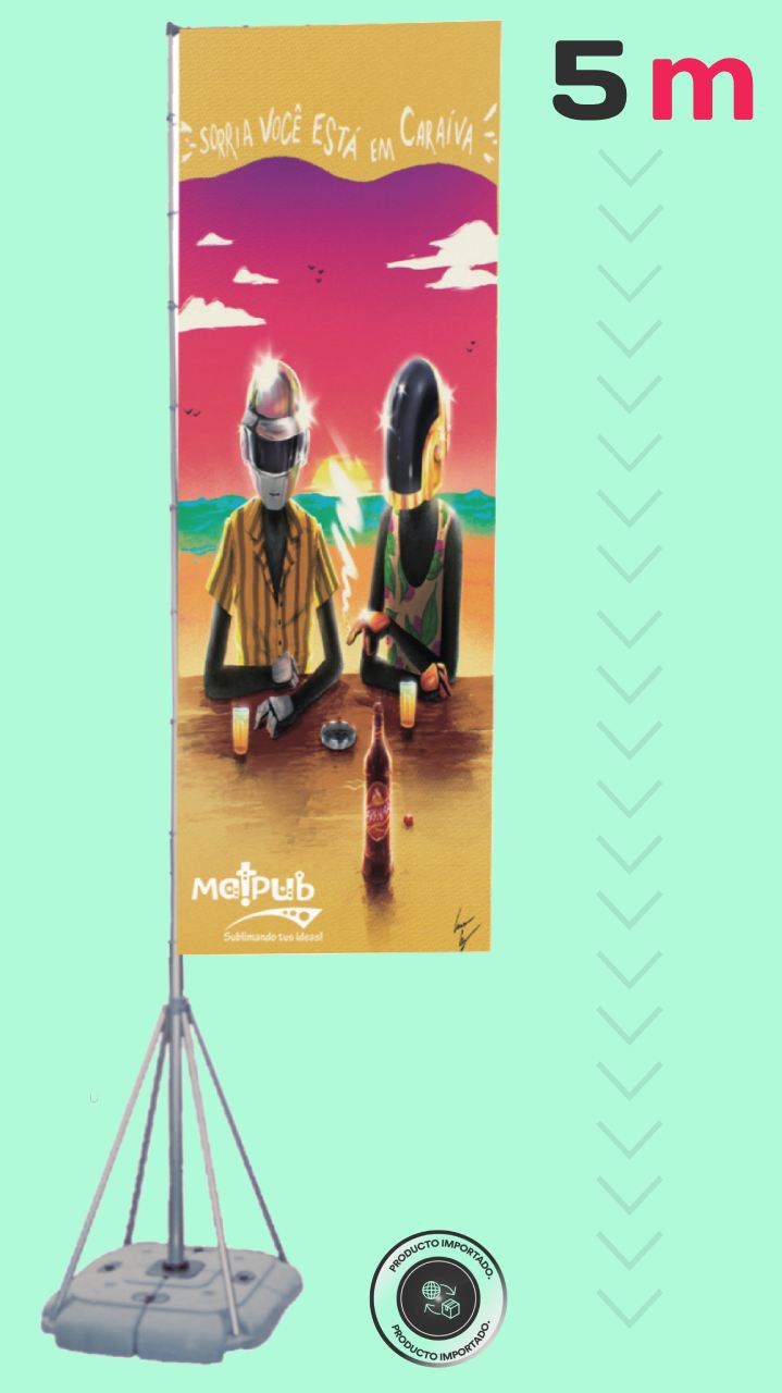 Bandera Base Agua 5 m