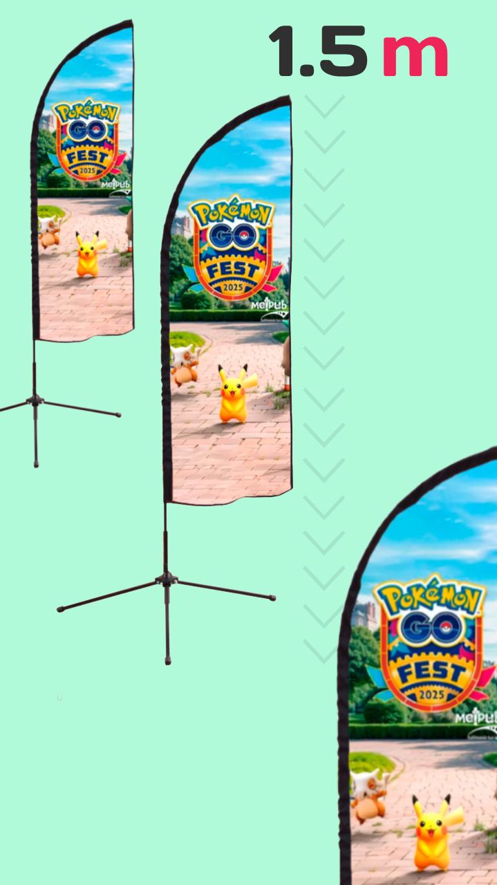 Mini Bandera Tiburón 1.5 m